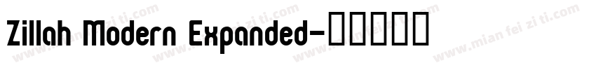 Zillah Modern Expanded字体转换